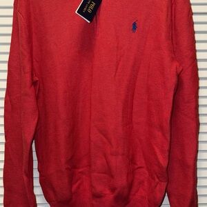 Polo Ralph Lauren Men's Size M Rosette He Mock Neck 1/4 Zip Pullover